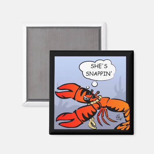 Kreeften met Bling Magnet (Voorkant / Achterkant)