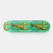 kreeften op het groene skateboard (Horizontaal)