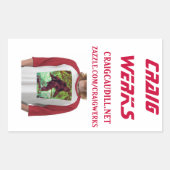 KREEFTEN RECHTHOEKIGE STICKER (Voorkant)