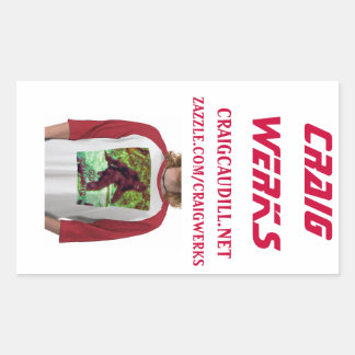 KREEFTEN RECHTHOEKIGE STICKER