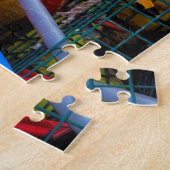 Kreeftenboeien bij Bass Harbor Legpuzzel (Zijkant)