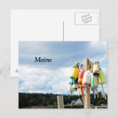 kreeftenboeien in Maine Briefkaart (Voorkant / Achterkant)