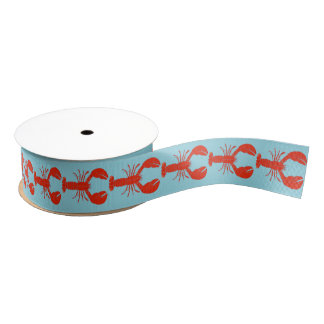 Kreeftenboil Crawfish Patterned Grosgrain Lint