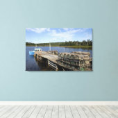 Kreeftenboot, Mushaboom, Nova Scotia, Canada Canvas Afdruk (Insitu (Houten vloer))