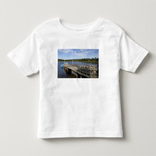 Kreeftenboot, Mushaboom, Nova Scotia, Canada Kinder Shirts (Voorkant)