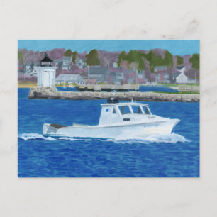 Kreeftenboot Portland, Maine Briefkaart
