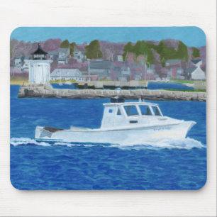 Kreeftenboot Portland, Maine Muismat