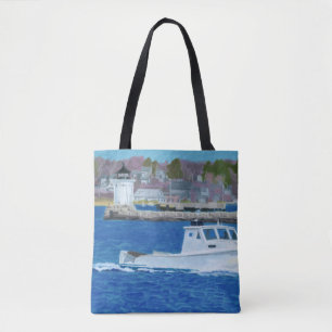 Kreeftenboot Portland, Maine Tote Bag