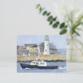 Kreeftenboot Scituate Harbor Briefkaart (Staand voorkant)