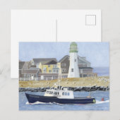 Kreeftenboot Scituate Harbor Briefkaart (Voorkant / Achterkant)