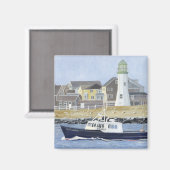 Kreeftenboot Scituate Harbor Magneet (Voorkant / Achterkant)