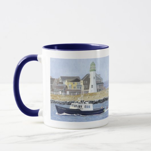 Kreeftenboot Scituate Harbor Mok (Links)