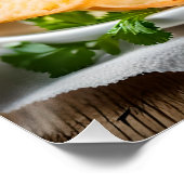 Kreeftenbroodje en aardappelchips perfect poster (Hoek)