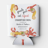 Kreeftenfeest Bruids Verloving Feest Blikjeskoeler (Achterkant)