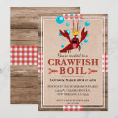 Kreeftenfeest Familie Reünie Rustieke Zomerfeest Kaart (Voorkant / Achterkant)