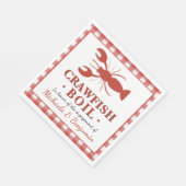 Kreeftenfeest Koppel Picknick Verlovingsfeest Servet (Hoek)