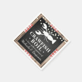 Kreeftenfeest Rivierkreeften Rustieke Houten Verlo Servet (Hoek)