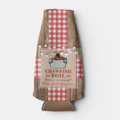 Kreeftenfeest Rivierkreeften Rustieke Verlovingsfe Flesjeskoeler (Voorkant)