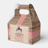 Kreeftenfeest Rivierkreeften Rustieke Verlovingspa Bedankdoosjes (Achterkant)