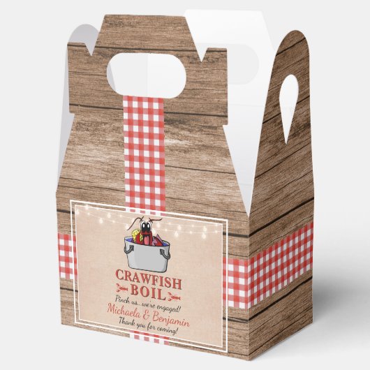 Kreeftenfeest Rivierkreeften Rustieke Verlovingspa Bedankdoosjes (Geopend)