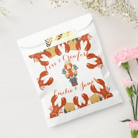 Kreeftenfeest Verlovingspartij-Liefde & Kreeft Bedankzakje (Gezegeld)