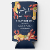 Kreeftenfeest Zeesproducten Verlovingsfeest Seltzer Blikjeskoeler (Voorkant)