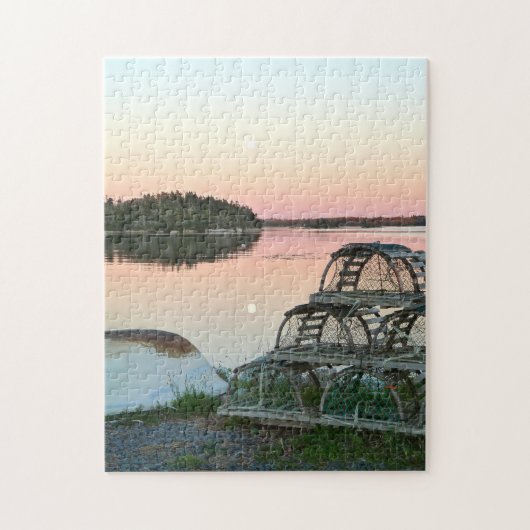 Kreeftenfuiken Nova Scotia. Legpuzzel (Verticaal)