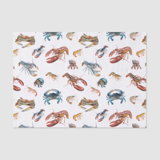 kreeftengarnaal van schaaldieren tissuepapier (Voorkant)
