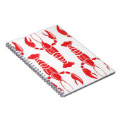 Kreeftenillustratie: Waterverf Naadloze Achtergron Notitieboek (Rechterzijde)