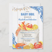 Kreeftenkoker Baby Shower Uitnodiging (Voorkant)