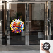 KREEFTENKOKERIJ RAAMSTICKER (Kantoordeur)