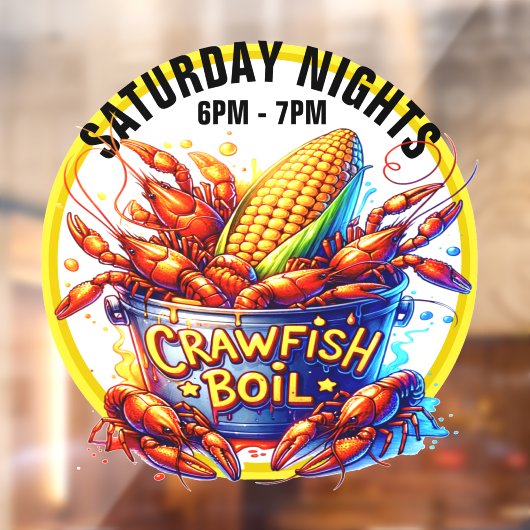 KREEFTENKOKERIJ RAAMSTICKER (Vel 2)