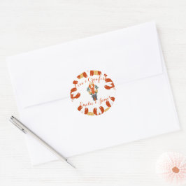 Kreeftenkokkel Verlovingsfeest-Liefde & Kreeft Ronde Sticker