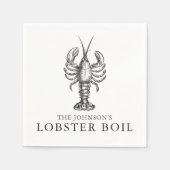 kreeftenkook | Bak Gepersonaliseerd Servetten (Voorkant)