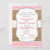 Kreeftenkoppel Bruiloft Kaart (Voorkant)