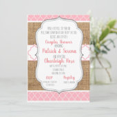 Kreeftenkoppels Baby Shower Kaart (Staand voorkant)