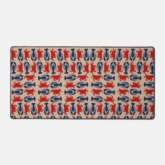 Kreeftenkrabben met motief bureaumat (Voorkant)