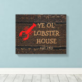 kreeftenkwekerij canvas afdruk (Insitu (Houten vloer))