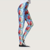 Kreeftenliefhebber blauw leggings (Rechts)