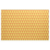 Kreeftenprint stof geel (Yard (91,4 cm))