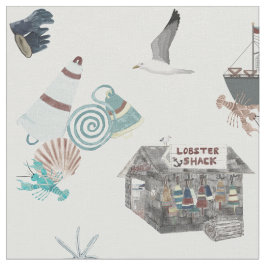 kreeftenschuur in New England Stof