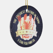  kreeftensmessen voor de kreeftensnijkunst keramisch ornament (Rechts)