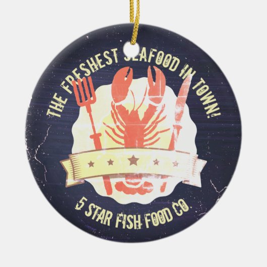  kreeftensmessen voor de kreeftensnijkunst keramisch ornament (Voorkant)