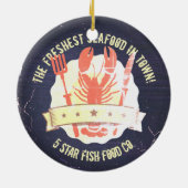  kreeftensmessen voor de kreeftensnijkunst keramisch ornament (Achterkant)