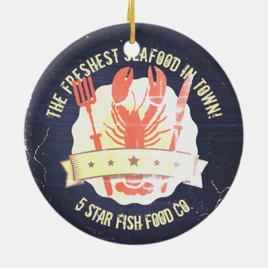  kreeftensmessen voor de kreeftensnijkunst keramisch ornament (Achterkant)