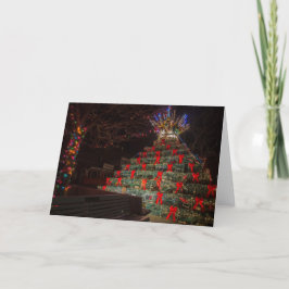 Kreeftenval kerstboom 2 feestdagen kaart
