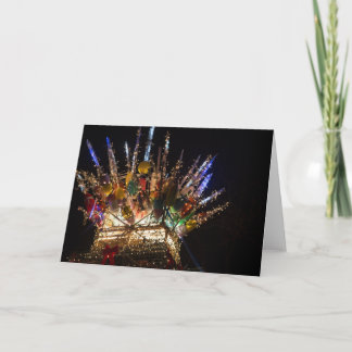Kreeftenval kerstboom feestdagen kaart