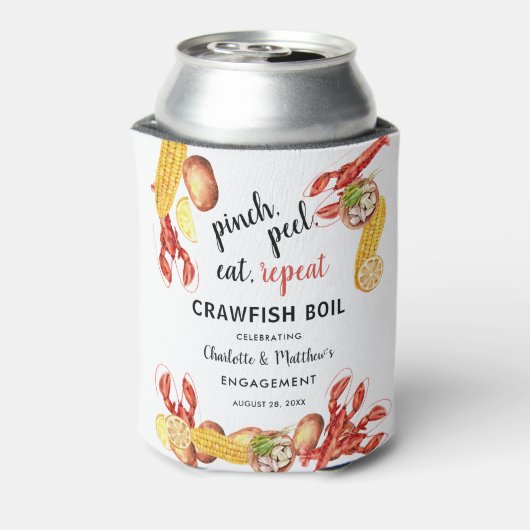 Kreeftfeest Bruiloft Verlovingsfeest Blikjeskoeler (Blikje Achterkant)