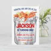 Kreeftfeest Koppel Bruisfeest Uitnodiging (Staand voorkant)