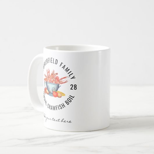 Kreeftfeest Matchende Familie Rivierkreeftfeest Cu Koffiemok (Voorkant links)